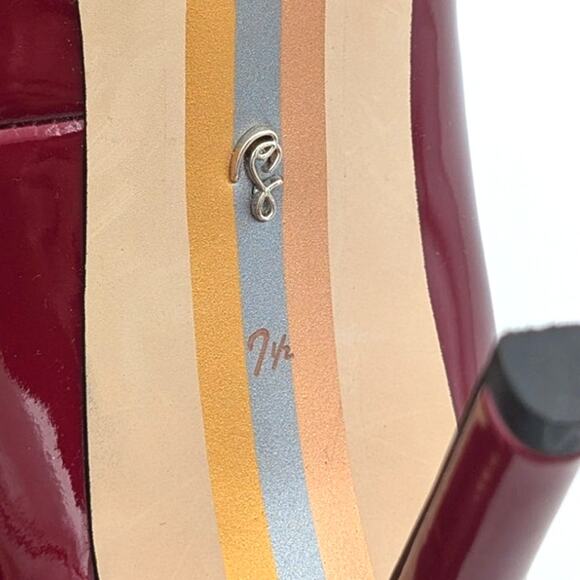 Sam Edelman Hazel Pointed Toe Women's Pump Holly Red Patent Leather US7.5M - Picture 9 of 11